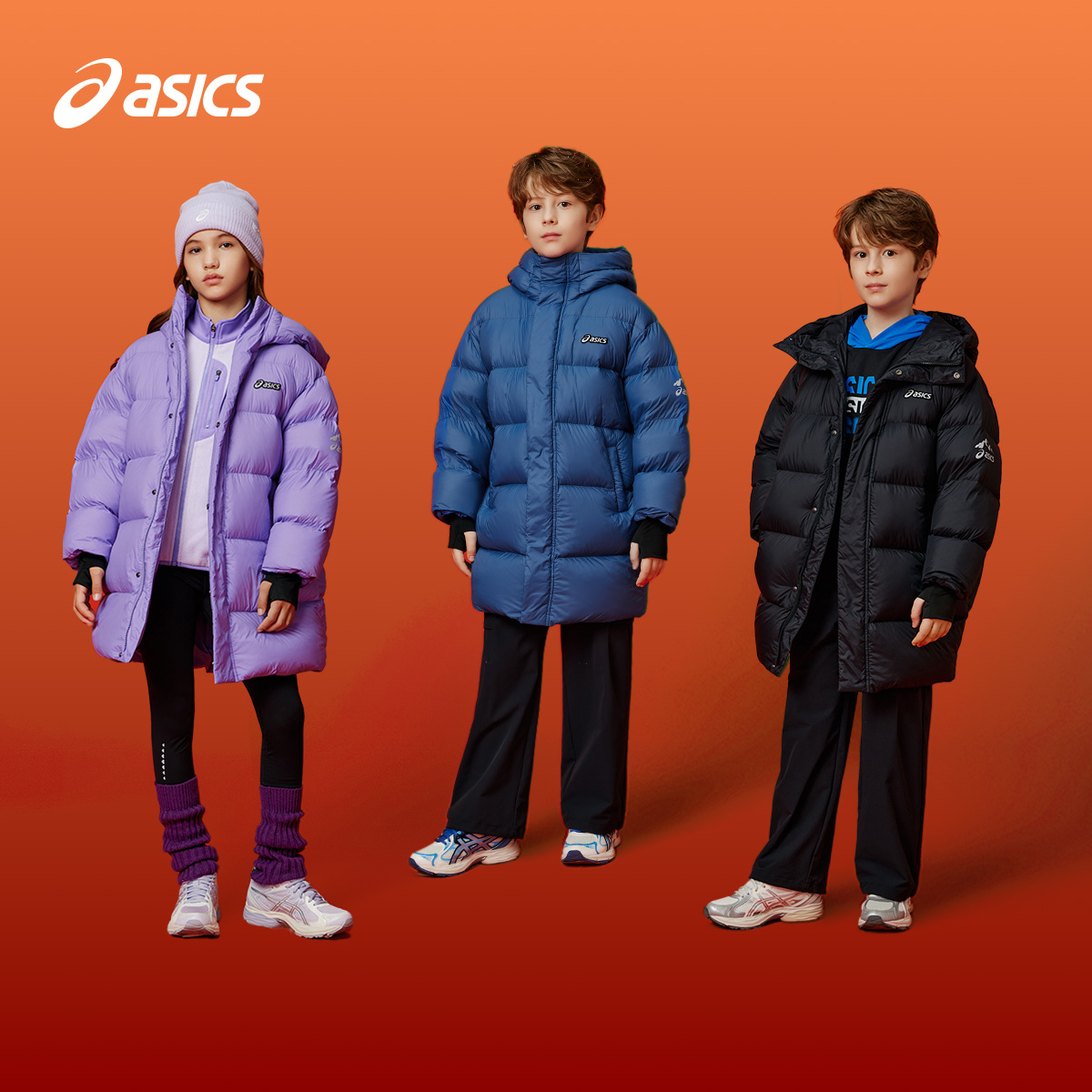 Детская куртка ASICS (синяя) — фото 6