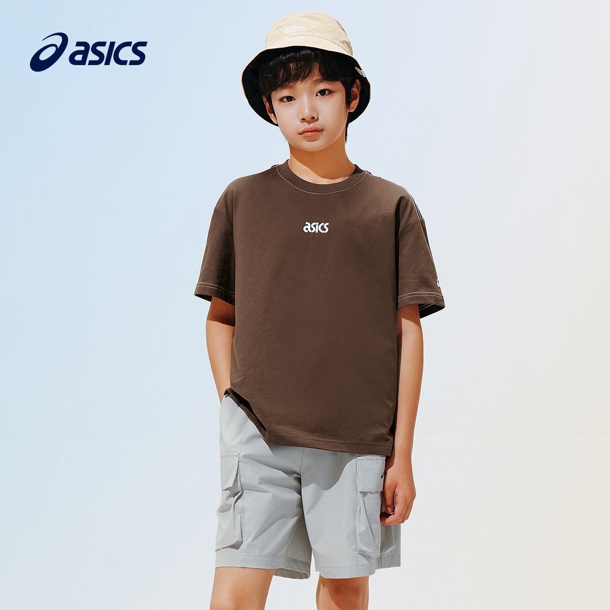 Футболка ASICS (голубая) — фото 6