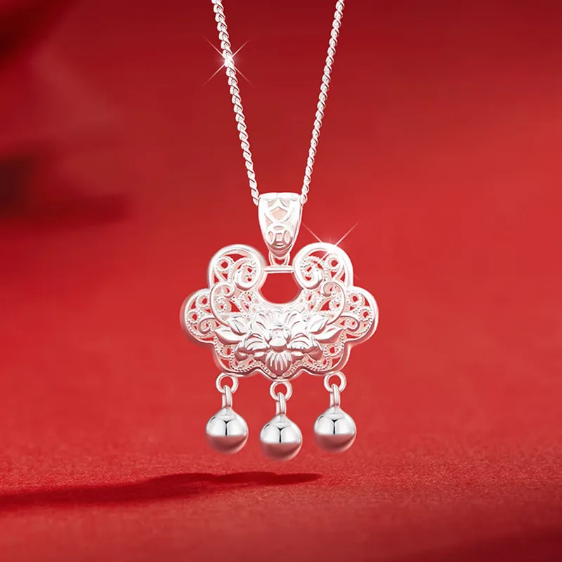 Bear Silversmith 999 Fine Silver Sterling Silver Necklace Women's