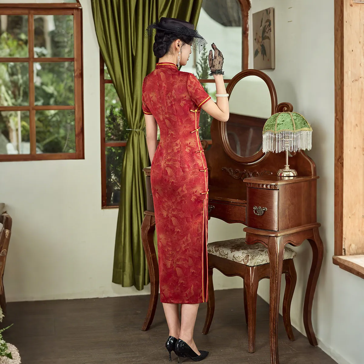 ENEESSI Spring Summer Release Cheongsam Women's Red
