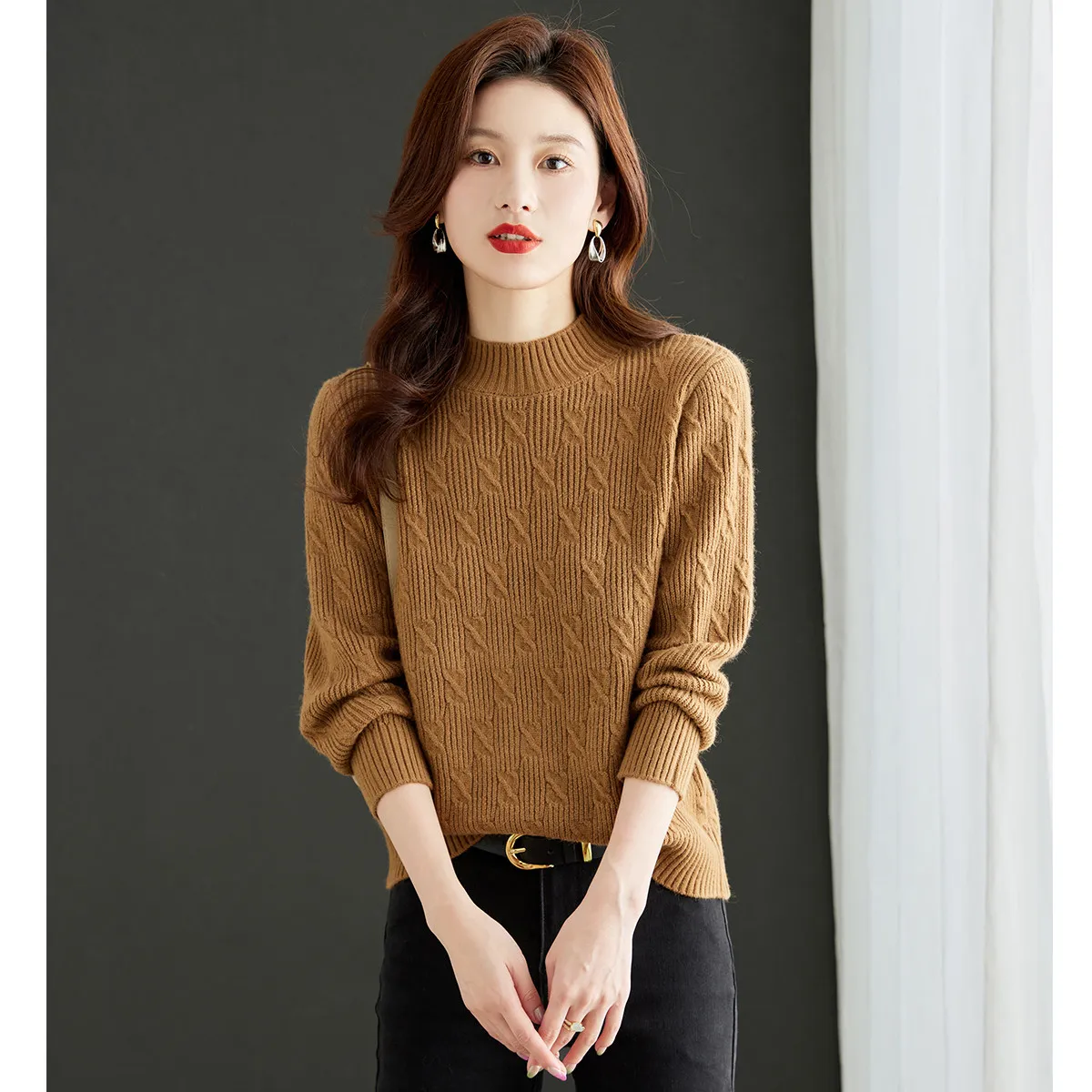 TEME Knitwear Women's Camel Apricot