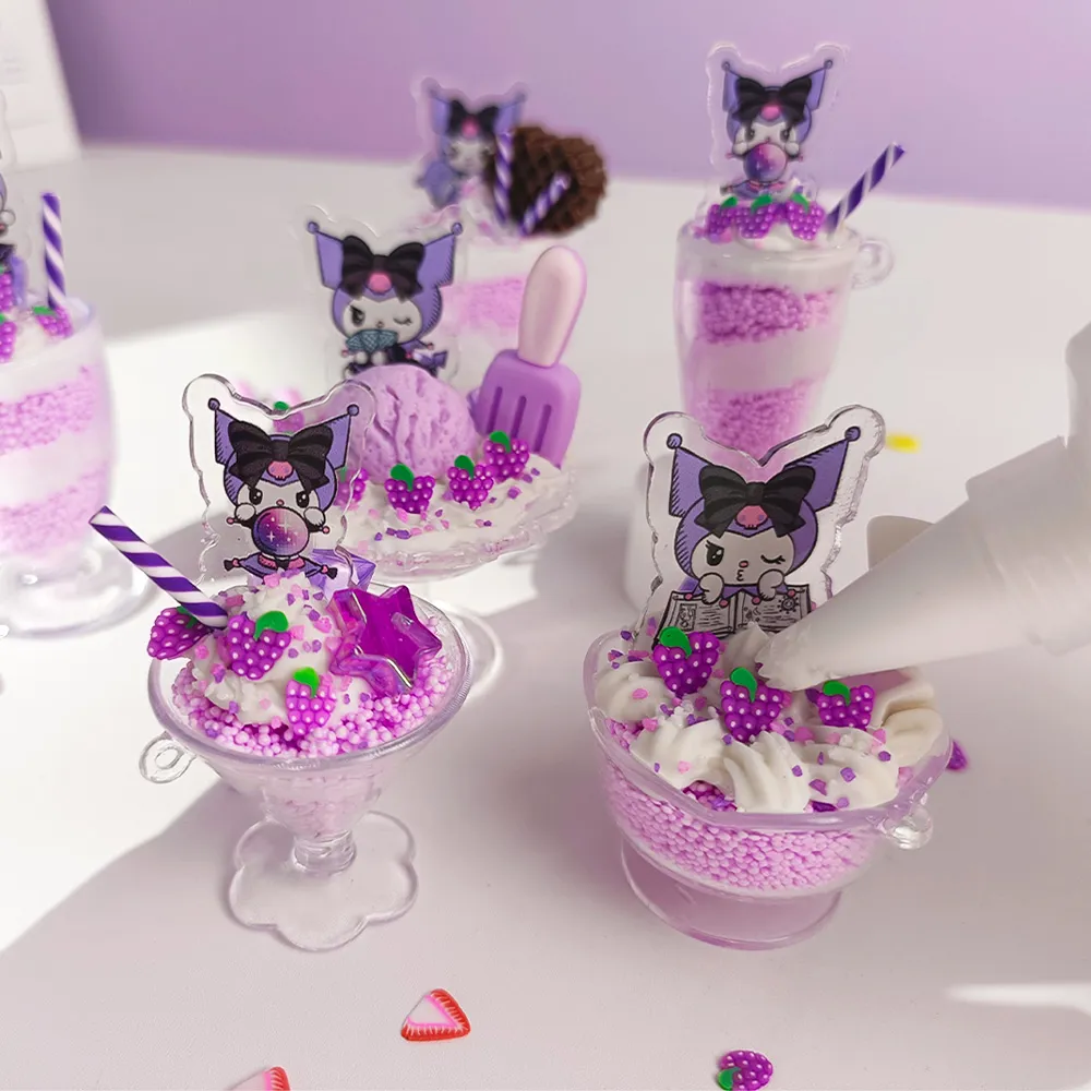 YIW Sanrio Family Креативный DIY Dessert Cup Twister Fun Lucky Полный комплект OF 6 шт