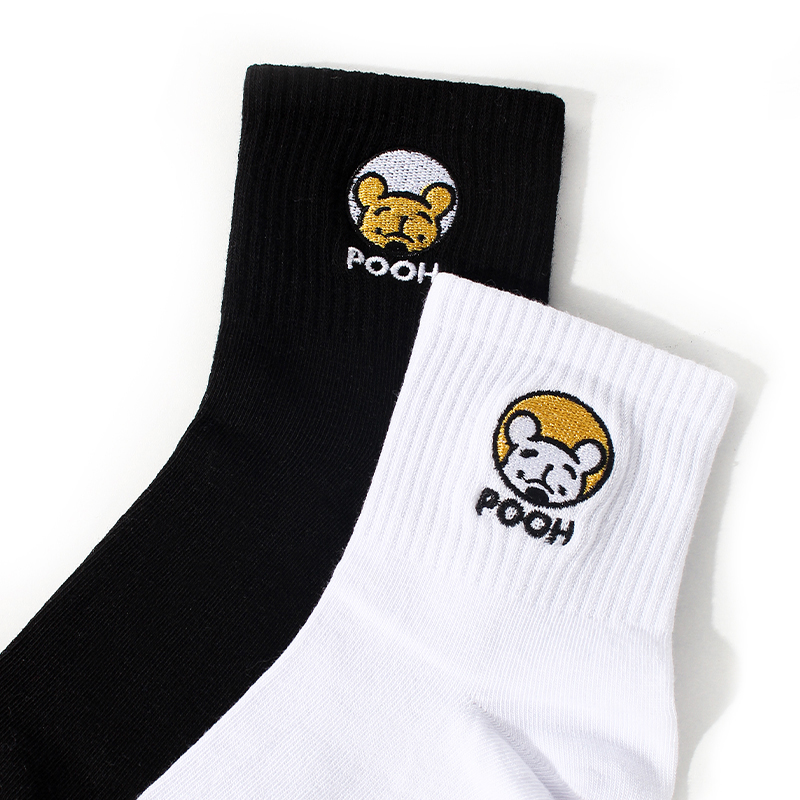 Disney Winnie The Pooh Crew Socks Men's Shopping Bag 5 Pack
