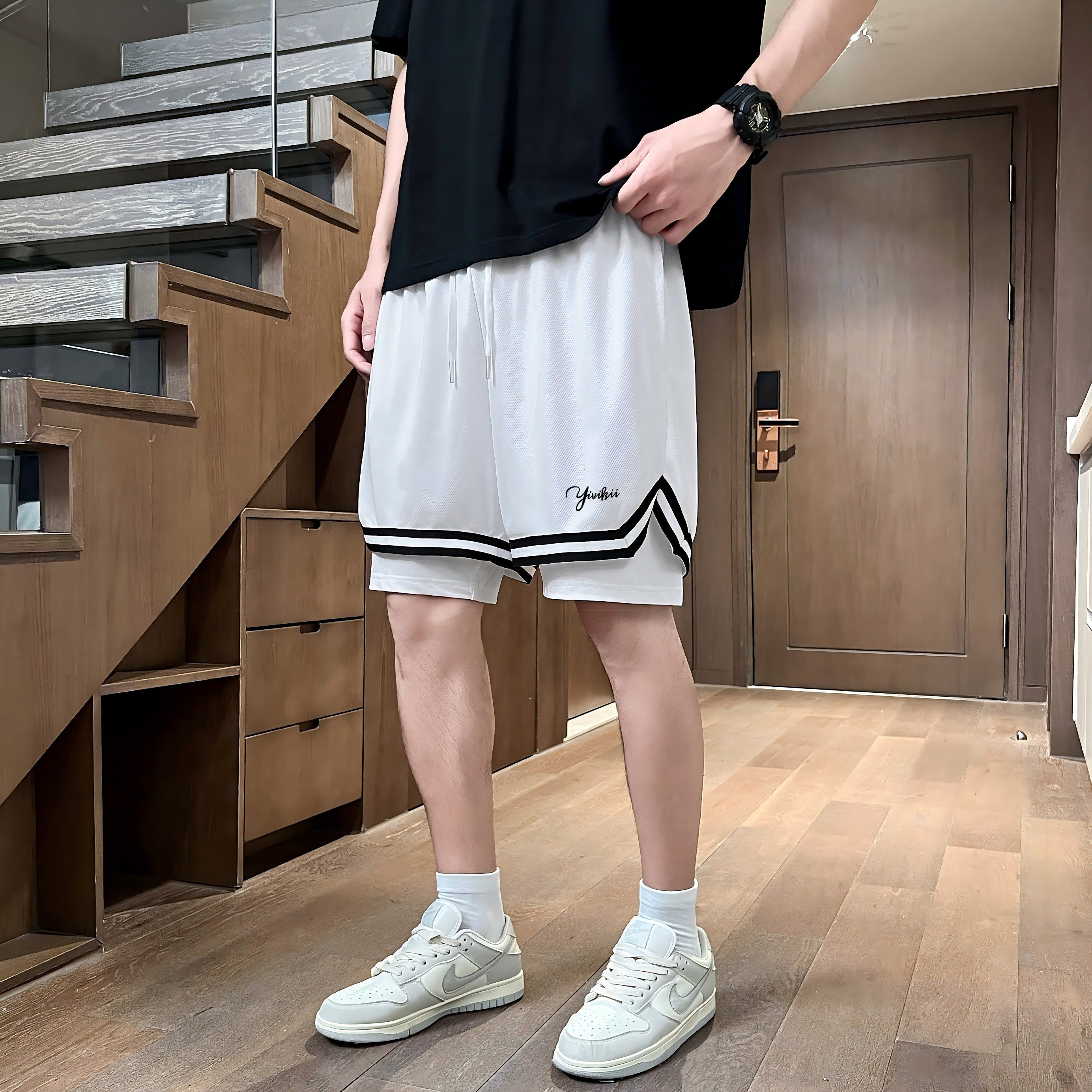 YIVIKII Sports Shorts Unisex Moderate