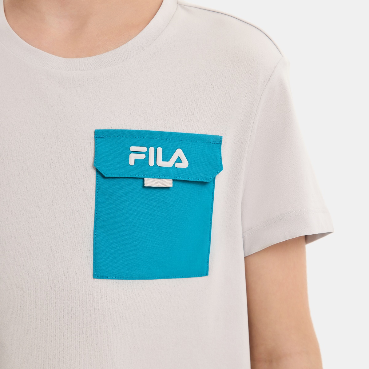 Футболка Fila KIDST (серая) — фото 6