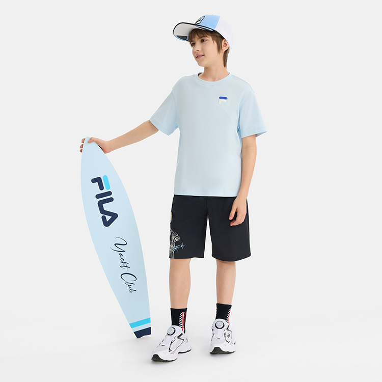 Футболка Fila Kids (светло-голубая) — фото 7