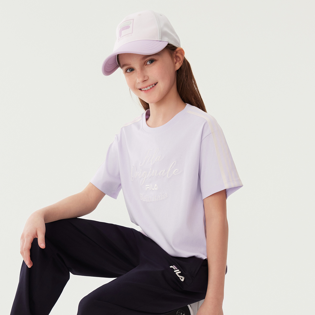 Футболка FILA KIDS (фиолетовый) — фото 3