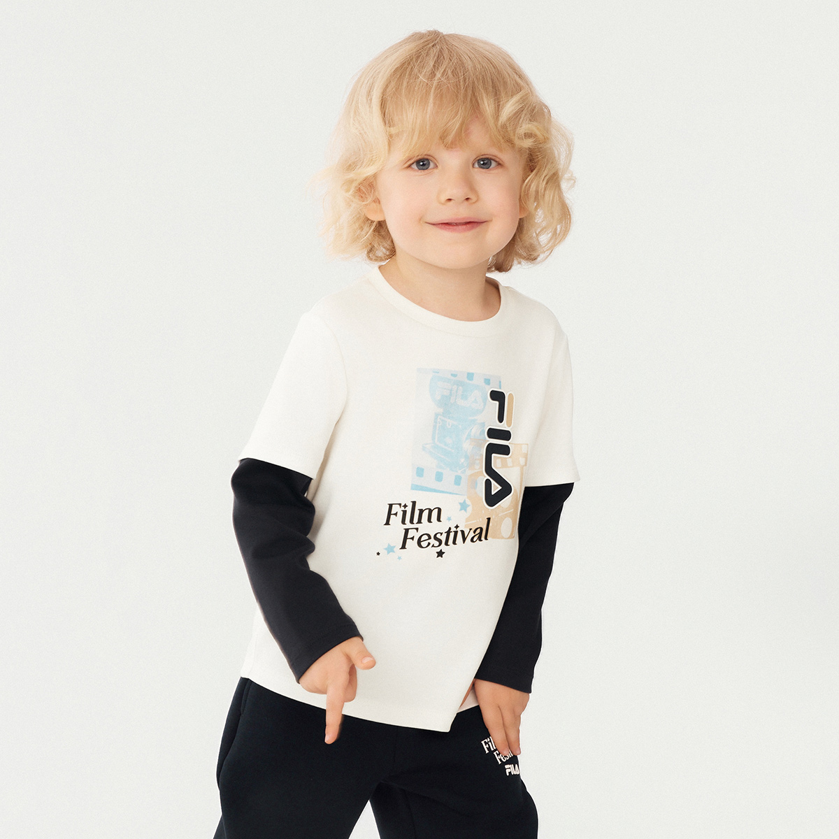Унисекс футболка Fila KIDST (белая) — фото 7