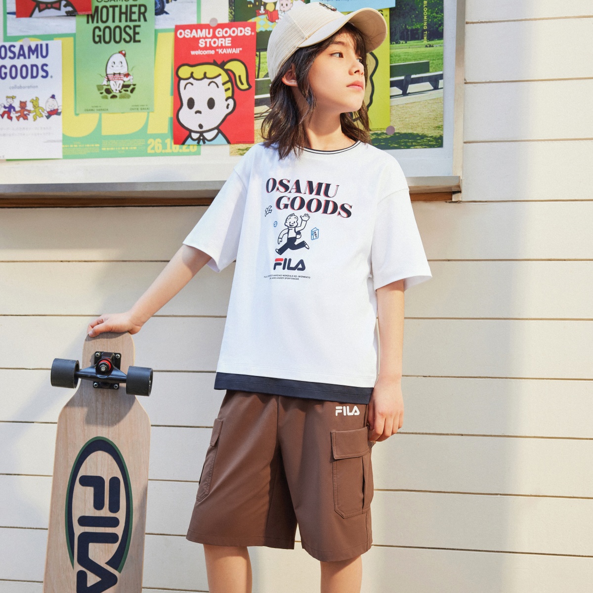 Мужская футболка Fila KIDST (белая) — фото 4
