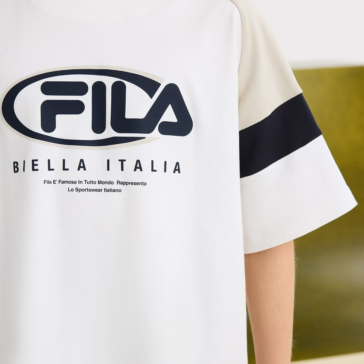 Мужская футболка Fila KIDS (белая) — фото 6