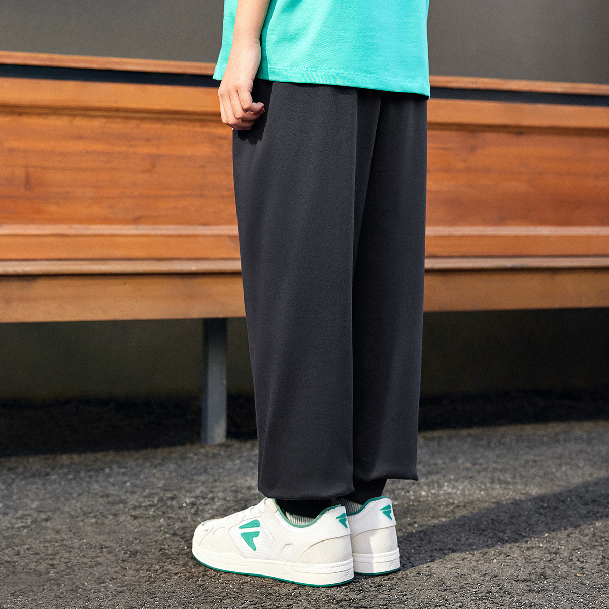 Мужские брюки Fila KIDS x Osamu Harada (сине-голубые) — фото 4