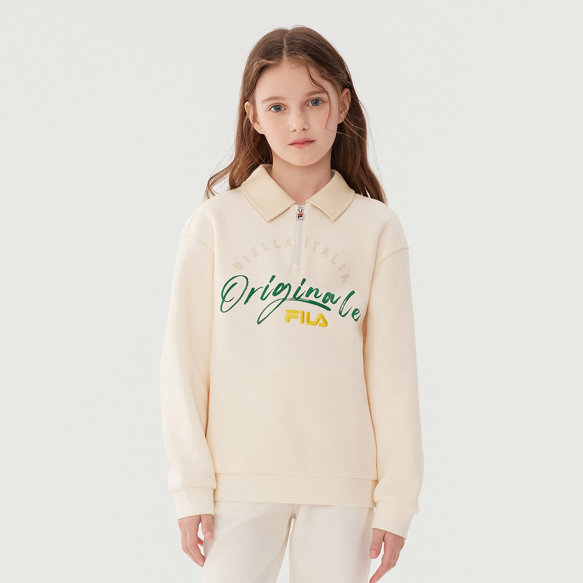 Детское худи Fila KIDS (белое) — фото 3
