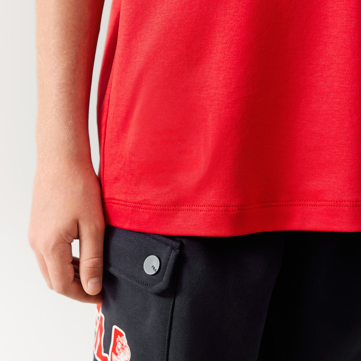 Мужская футболка Fila ORIGINALE CNY (красная) — фото 5