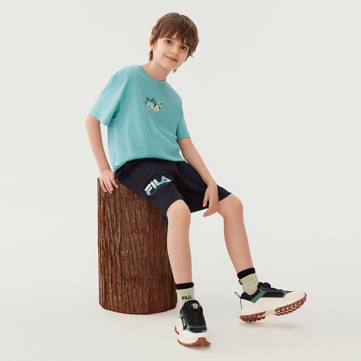 Мужские шорты Fila KIDS (синие) — фото 6