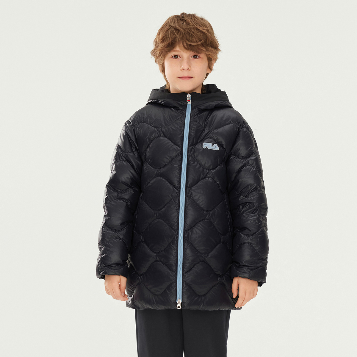 Детская куртка FILA KIDS (синяя) — фото 4
