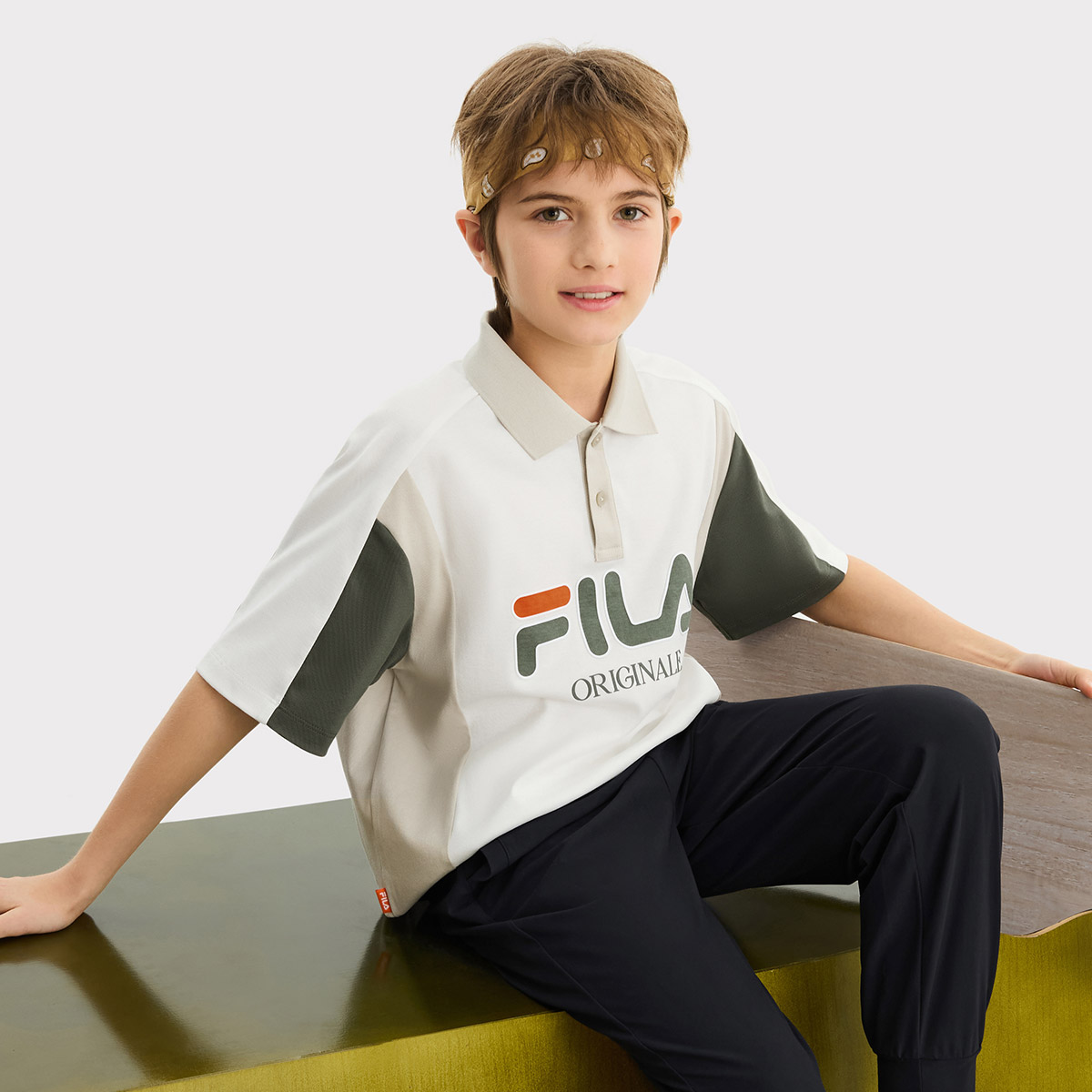 Футболка Fila KIDSPolo (белая) — фото 7