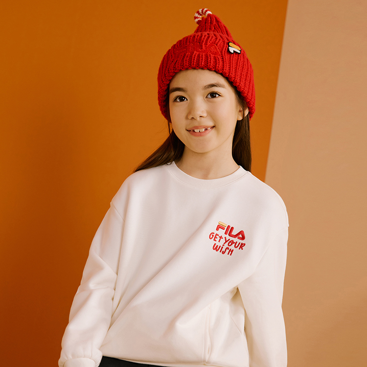 Свитшот Fila KIDS ORIGINALE (белый) — фото 3