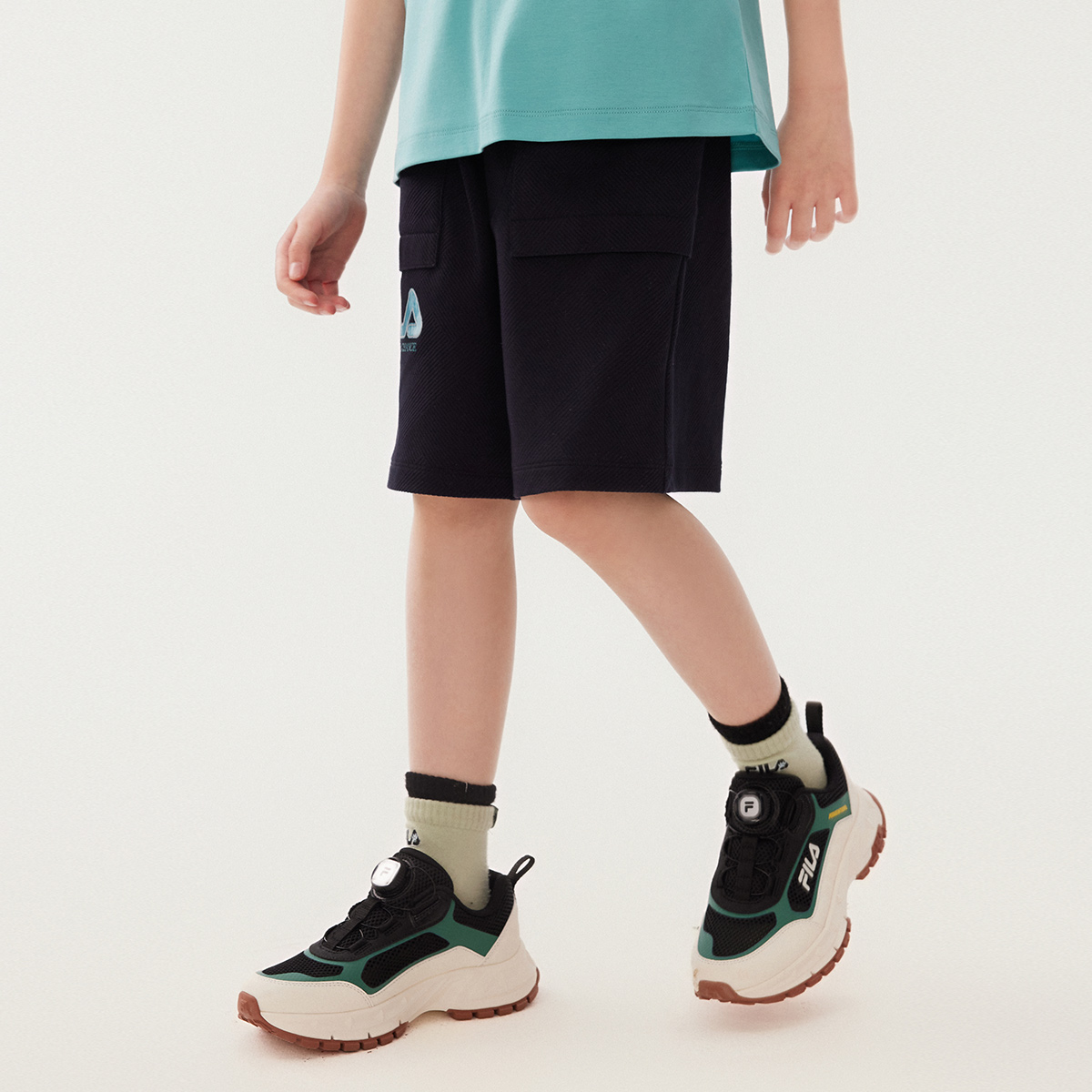 Мужские шорты Fila KIDS (синие) — фото 5