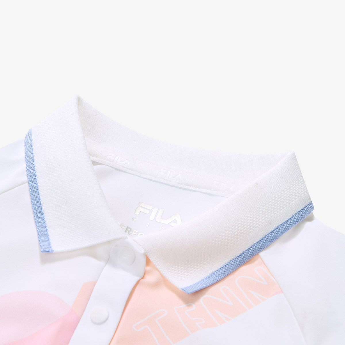 Футболка-поло Fila Kids Polo SS25 PERFORMANCE (белая) — фото 4