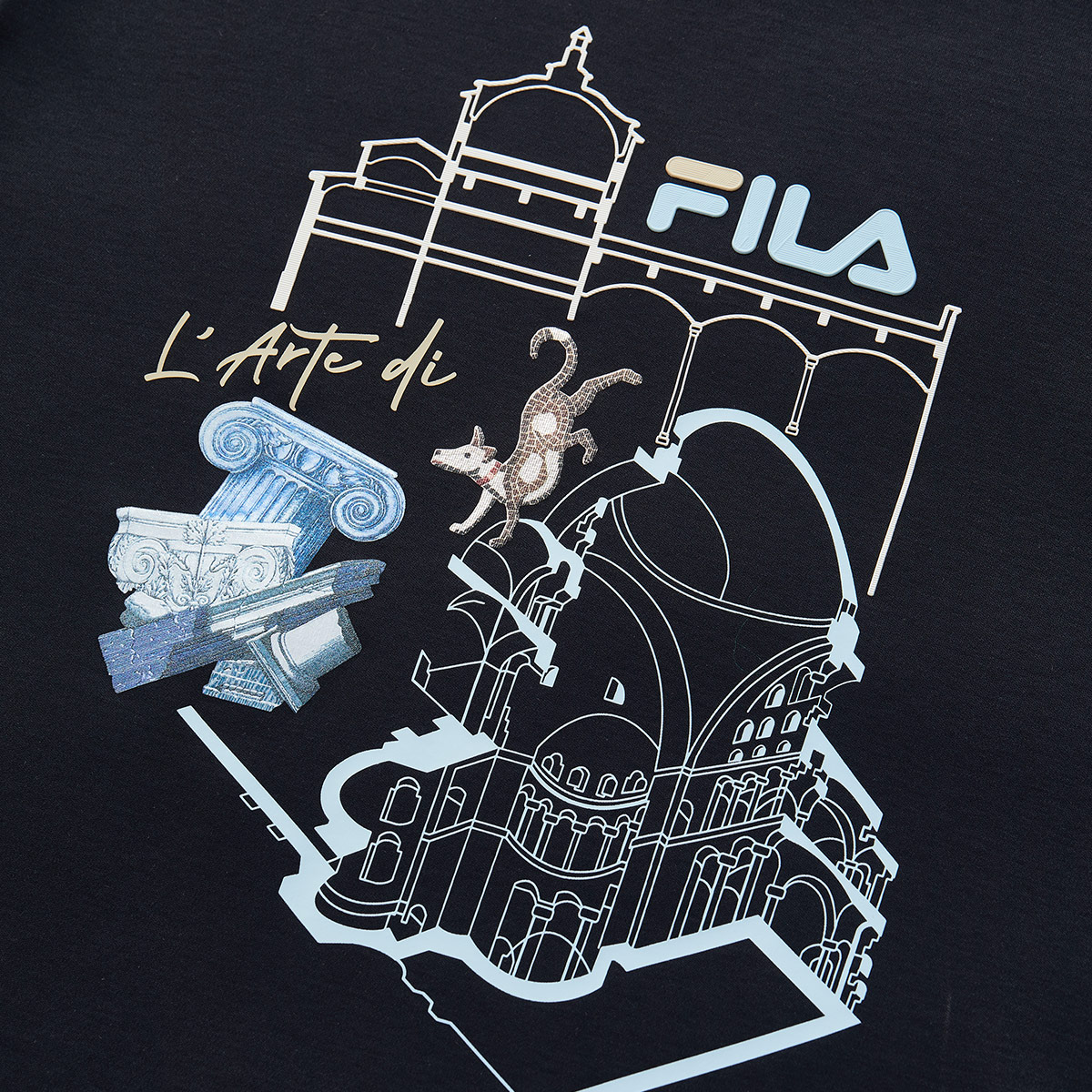 Футболка Fila KIDS (синяя) — фото 4