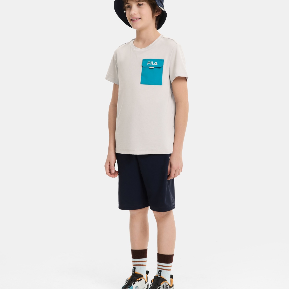Футболка Fila KIDST (серая) — фото 3