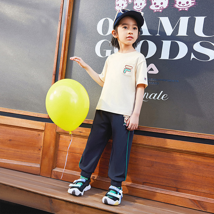 Мужская футболка Fila Kids x Osamu Harada (бежевая) — фото 3