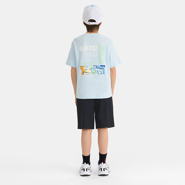 Футболка Fila Kids (светло-голубая) — фото 6