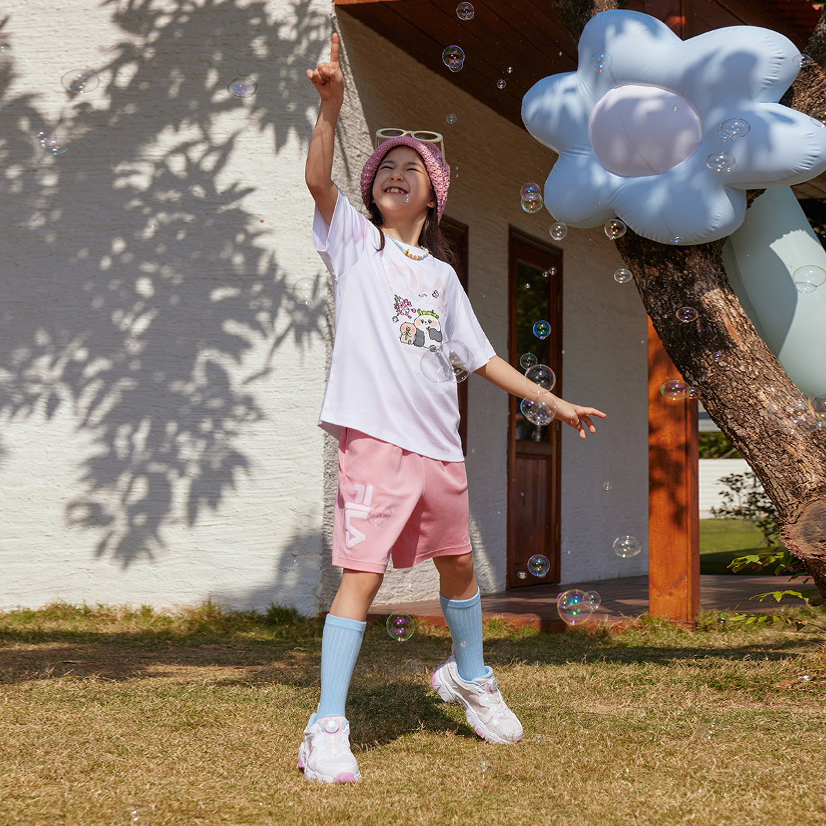 Футболка Fila KIDSBAMBOOMATES T (белая) — фото 6