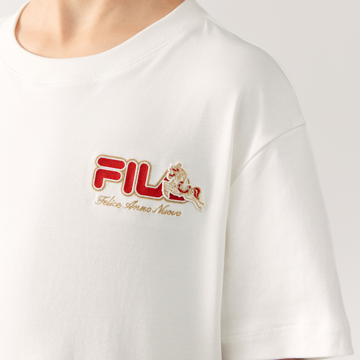 Мужская футболка Fila Kids (белая) — фото 5