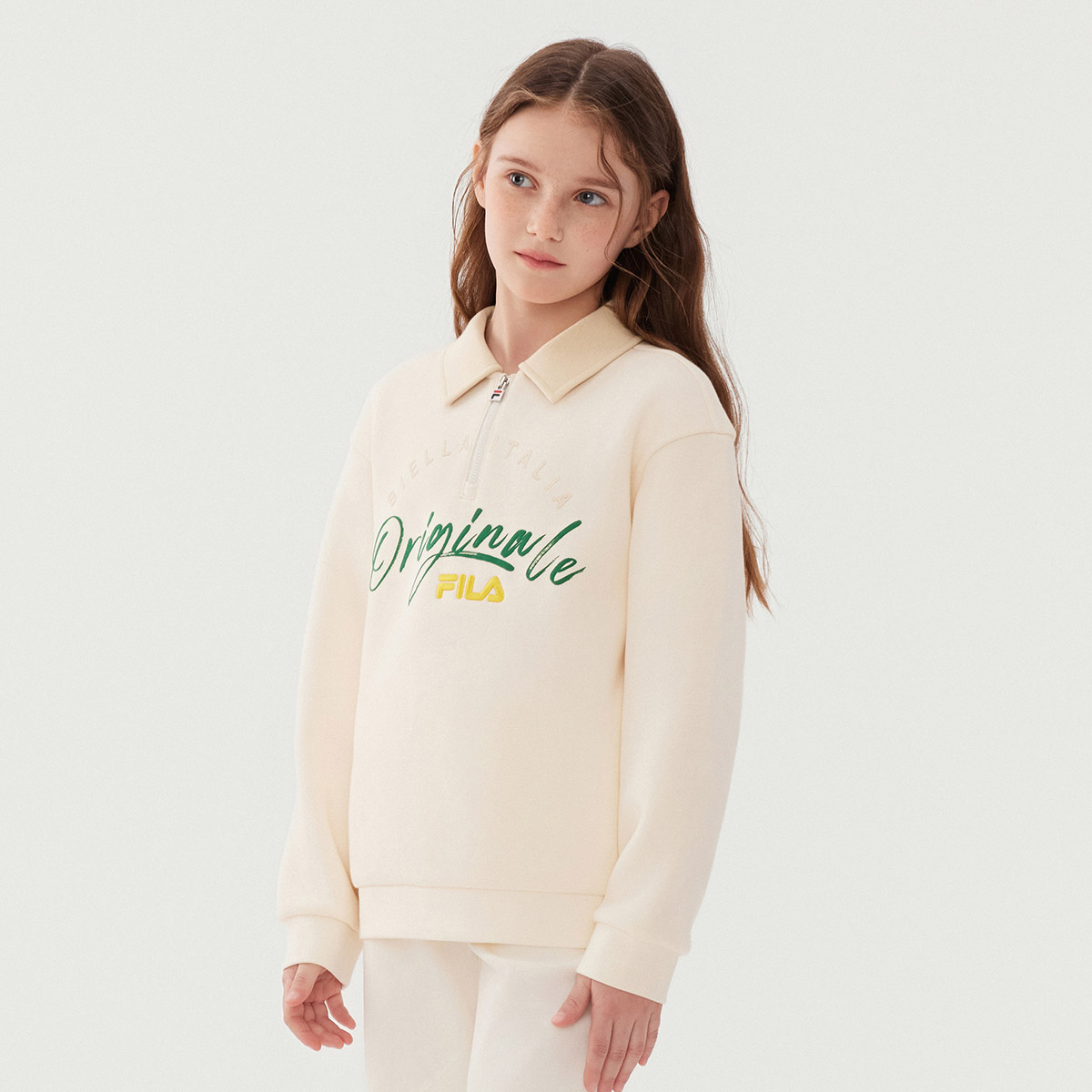 Детское худи Fila KIDS (белое) — фото 5