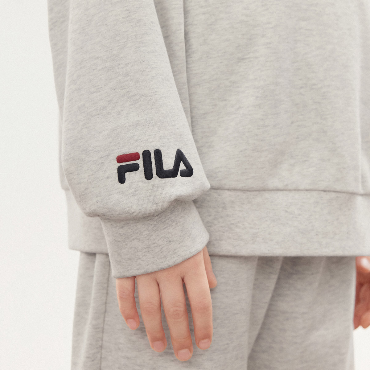 Детское худи FILA KIDS (серое) — фото 8