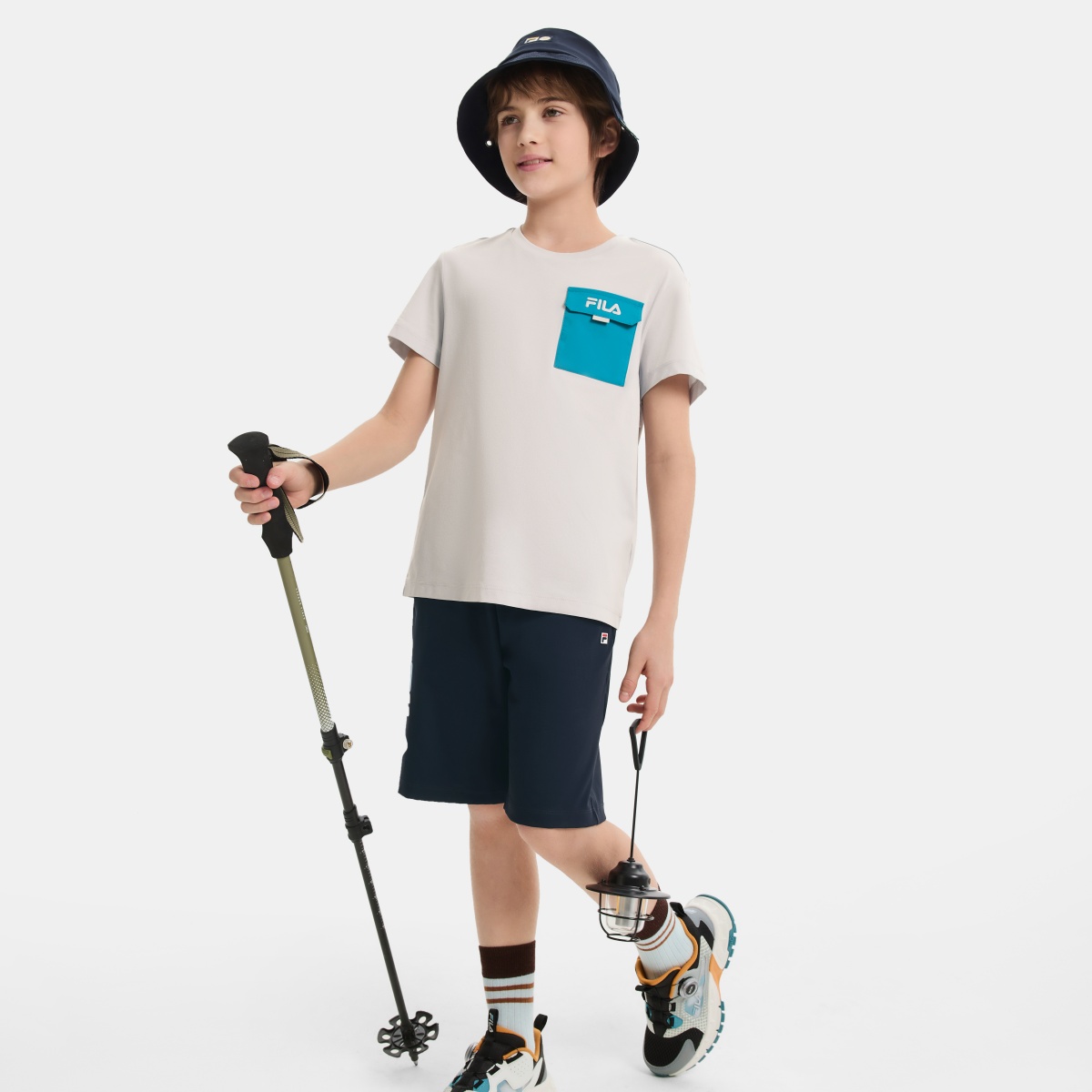 Футболка Fila KIDST (серая) — фото 4