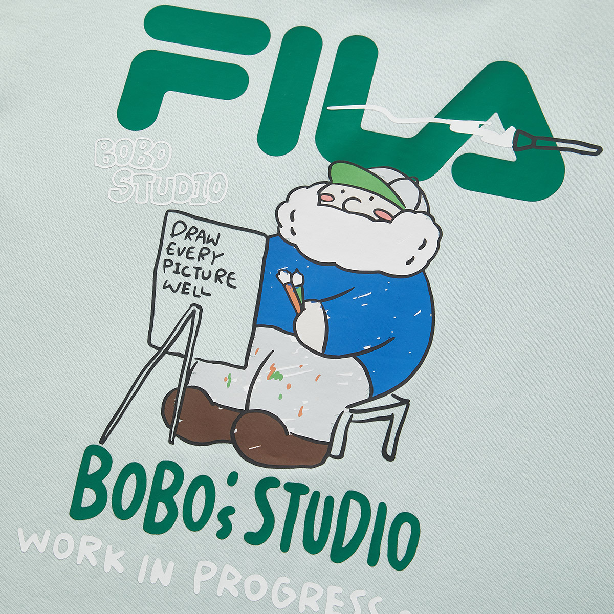 Детская футболка Fila (белая) — фото 19