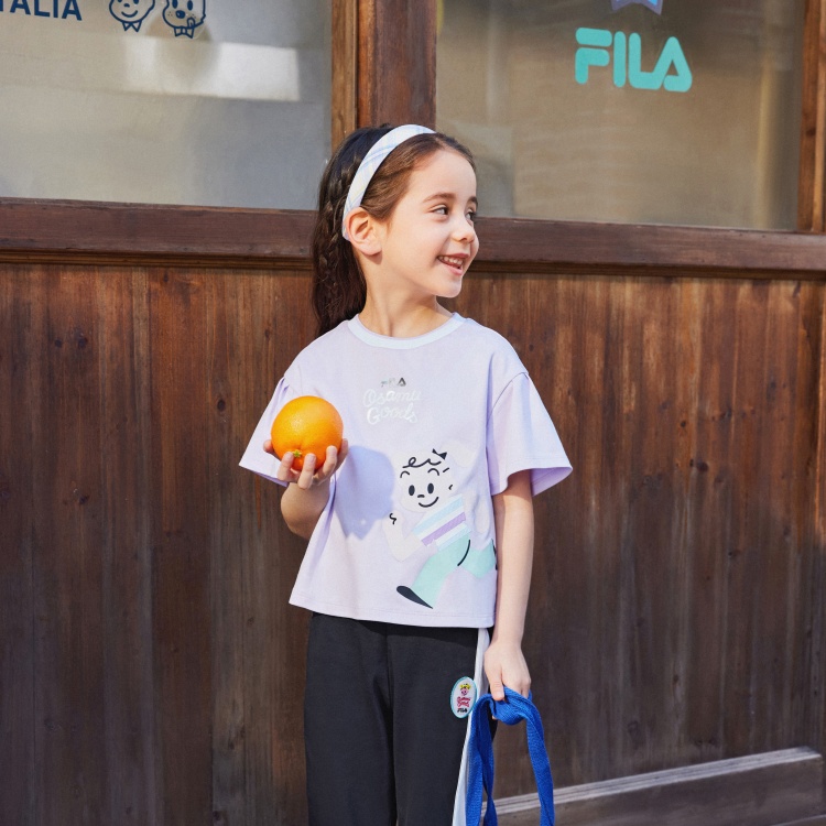 Женская футболка Fila Kids x Osamu Harada (фиолетовая) — фото 6