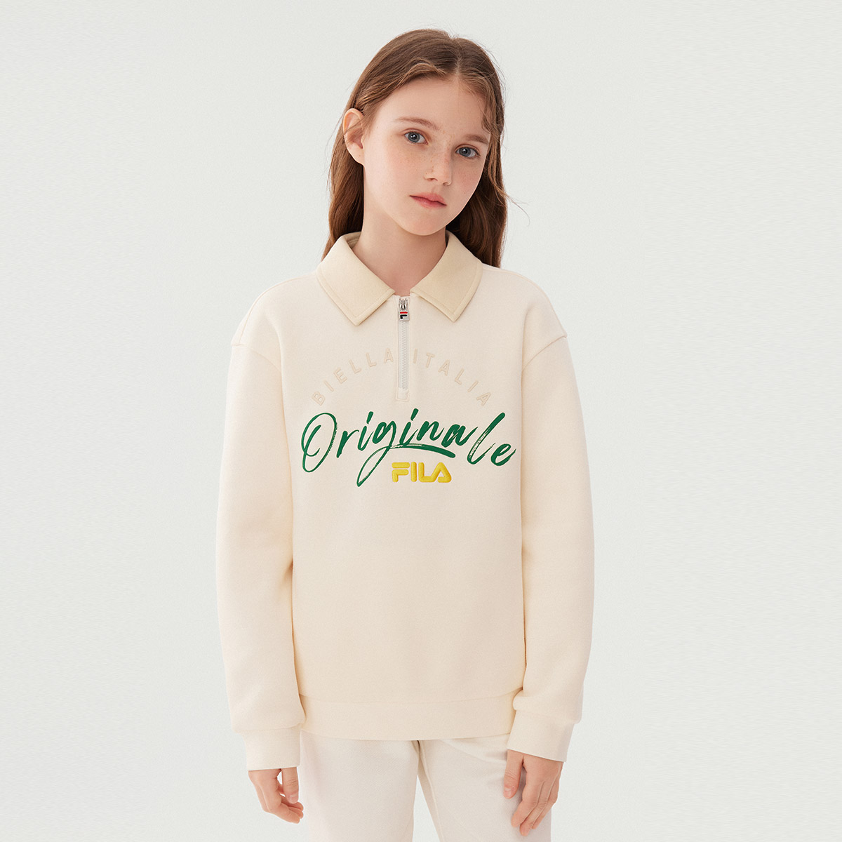 Детское худи Fila KIDS (белое) — фото 7