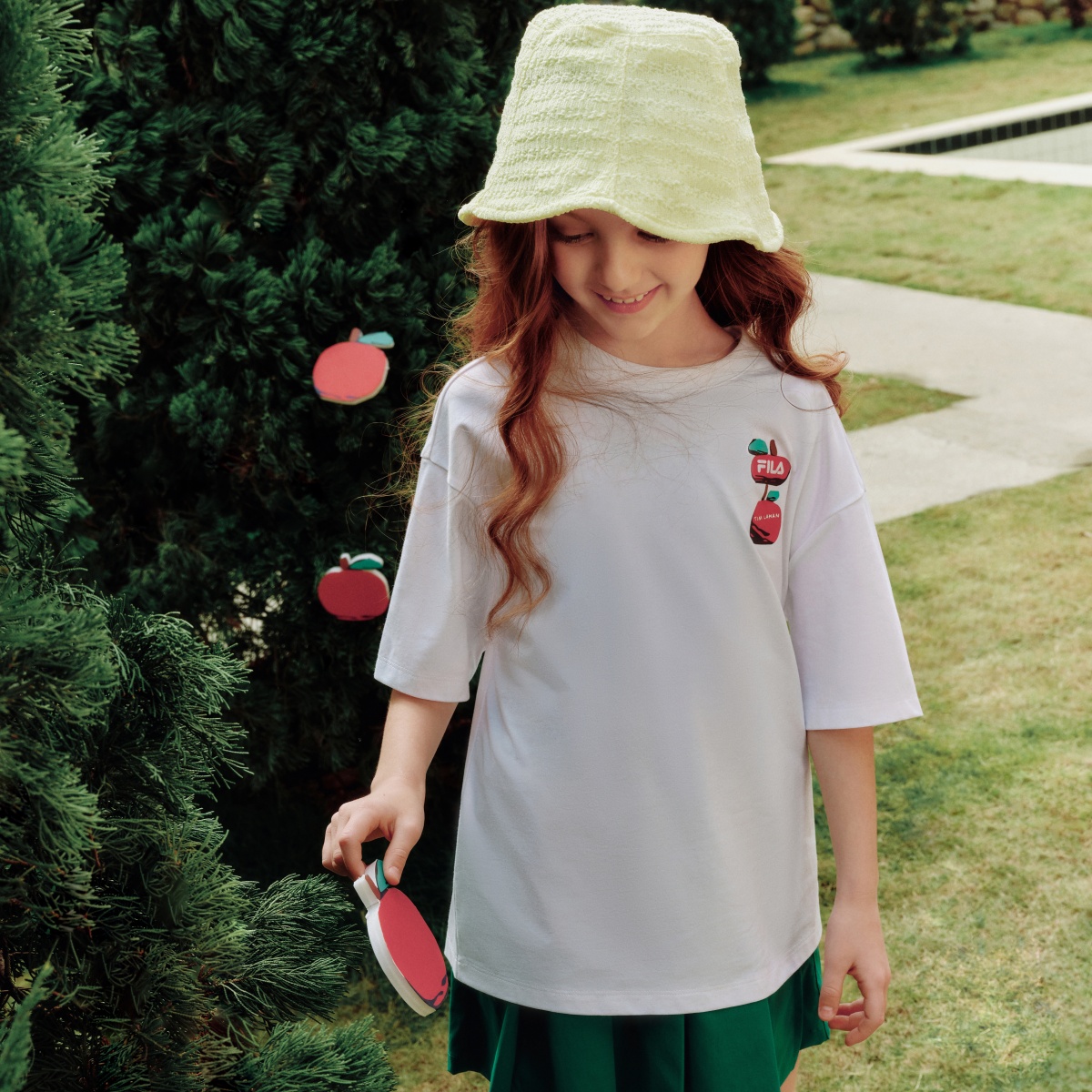 Футболка Fila KIDSTim Lahan T (белая) — фото 2