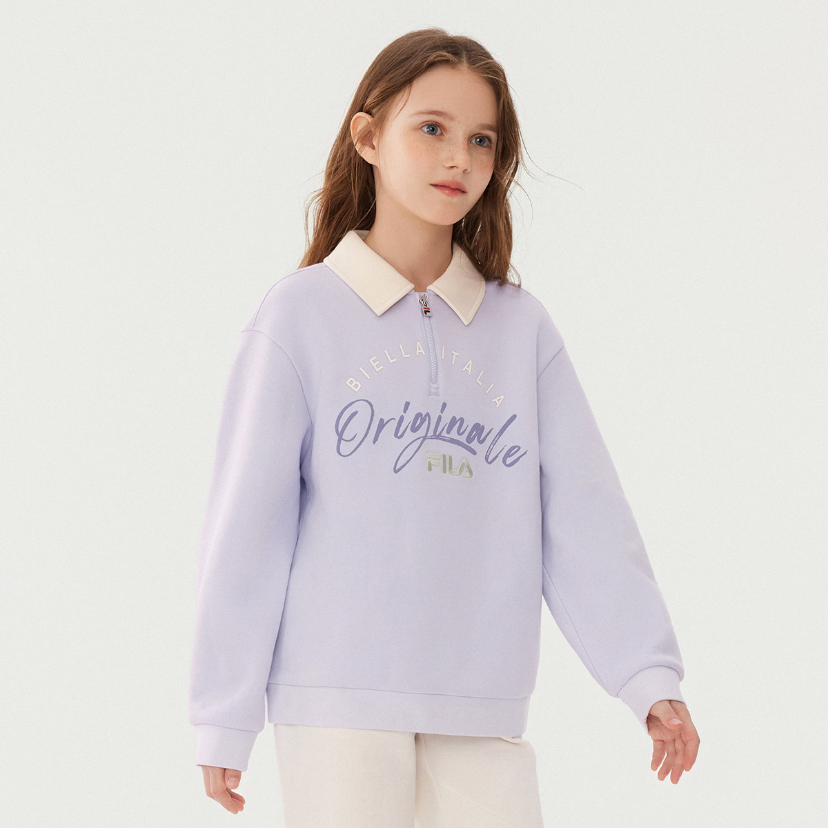 Детское худи Fila KIDS (фиолетовое) — фото 3