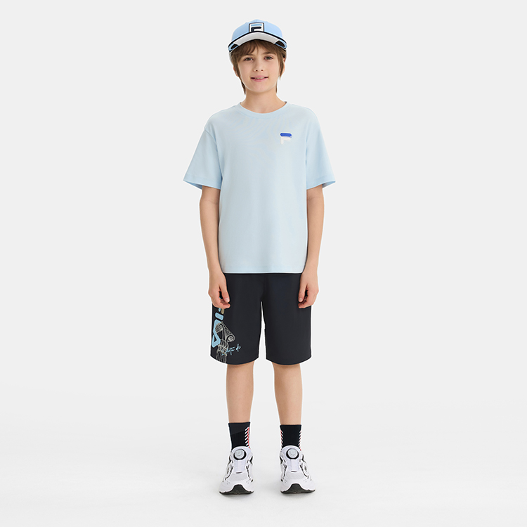 Футболка Fila Kids (светло-голубая) — фото 5