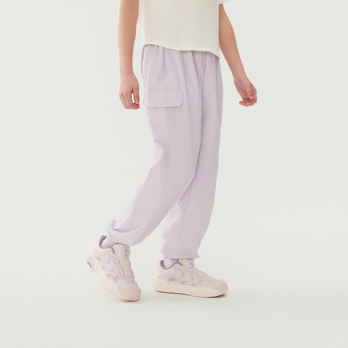 Женские штаны Fila KIDS (фиолетовый) — фото 5