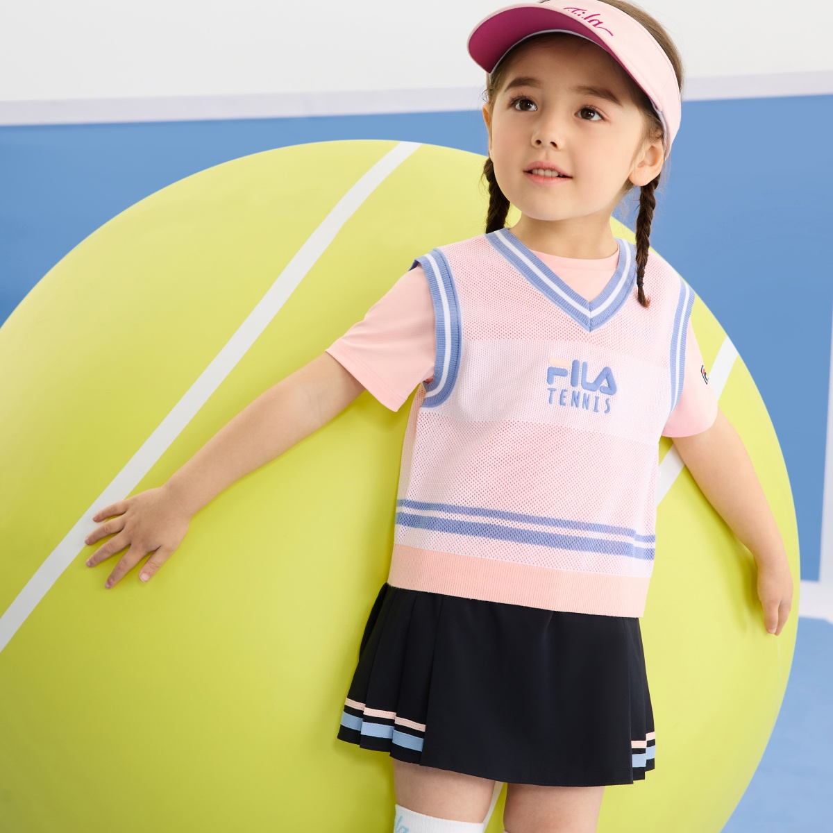 Женская футболка Fila KIDS (розовая) — фото 4