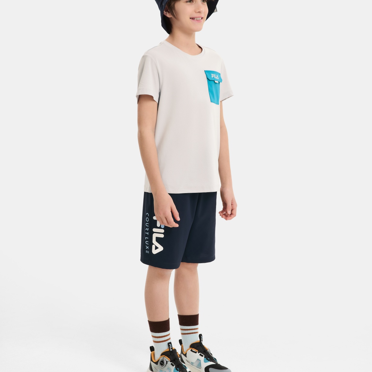 Футболка Fila KIDST (серая) — фото 5