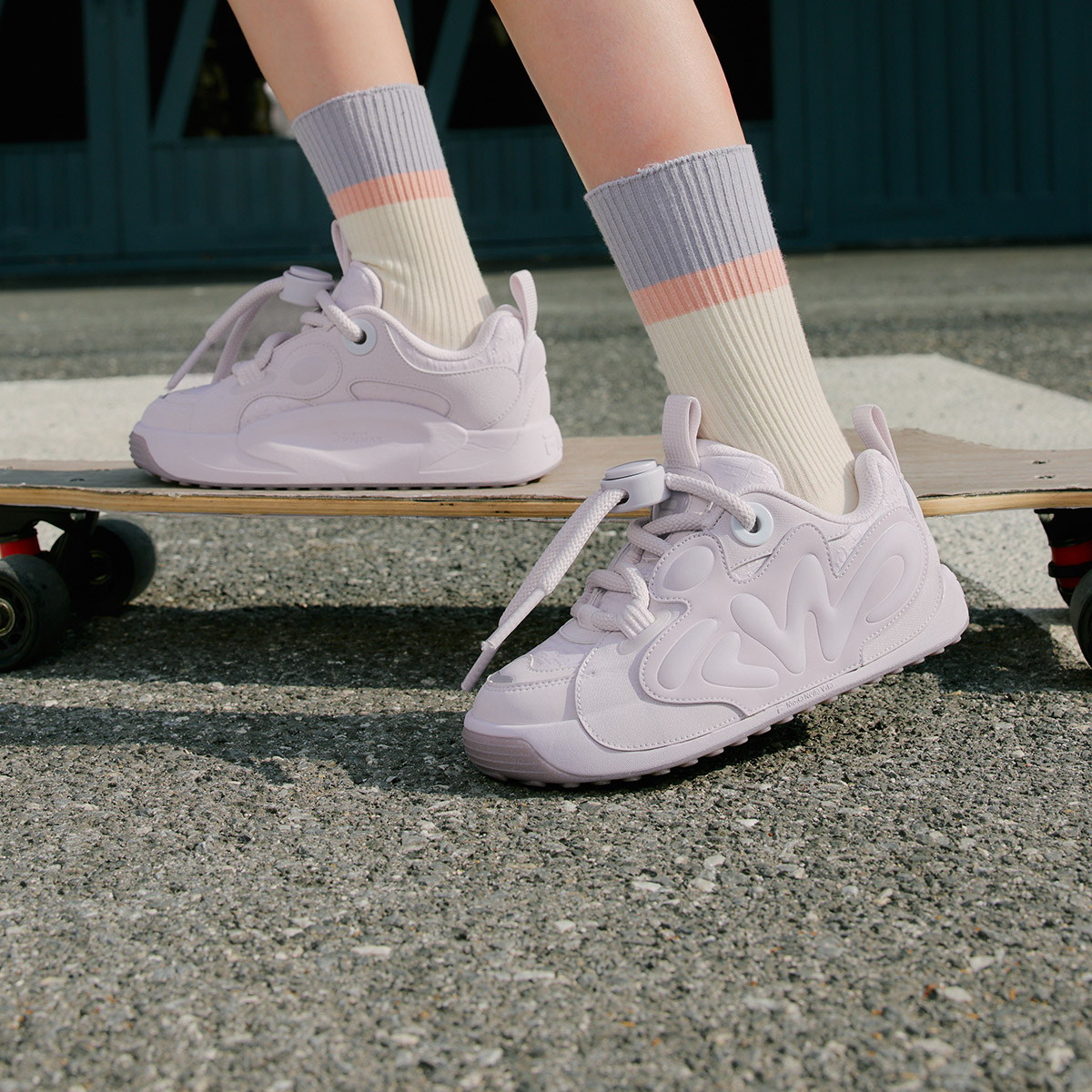 Кеды Fila KIDSHeritage-FHT 2 / (фиолетовые) — 淡紫色/浅薰衣草紫 — фото 6