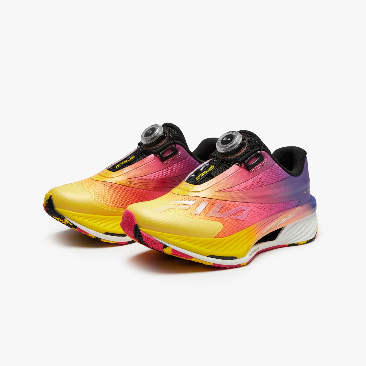 Детские кроссовки Fila SPEED 5 TURBO (желто-розовые) — фото 3