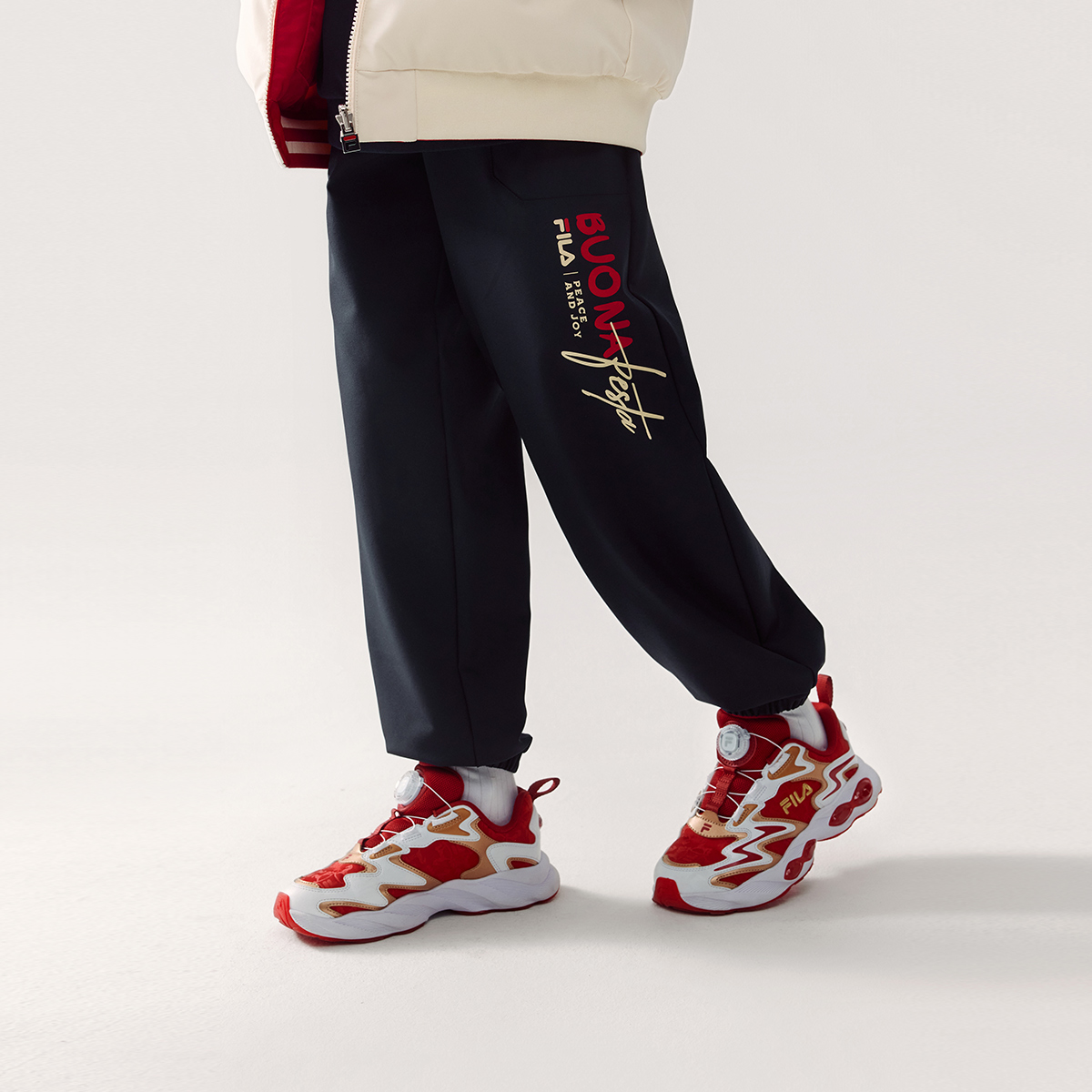 Мужские штаны Fila KIDS ORIGINALE CNY (темно-синие) — фото 3