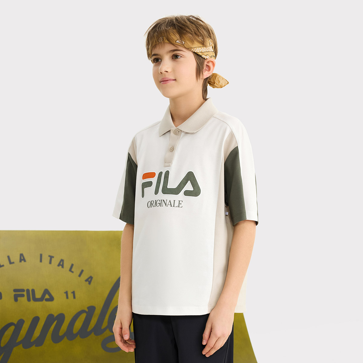 Футболка Fila KIDSPolo (белая) — фото 5