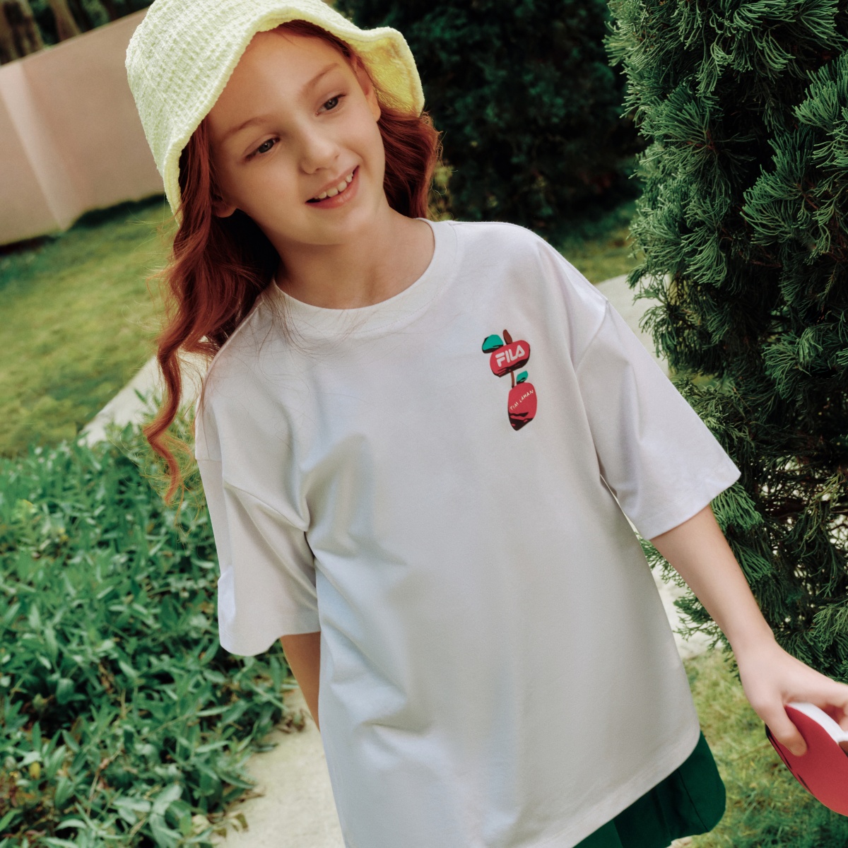 Футболка Fila KIDSTim Lahan T (белая) — фото 8