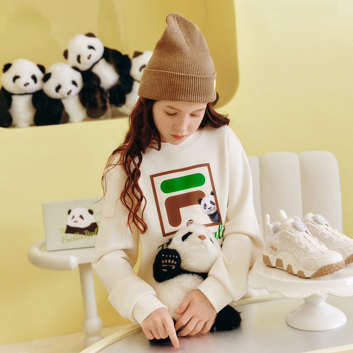 Худи Fila KIDS (бело-черное) — фото 4