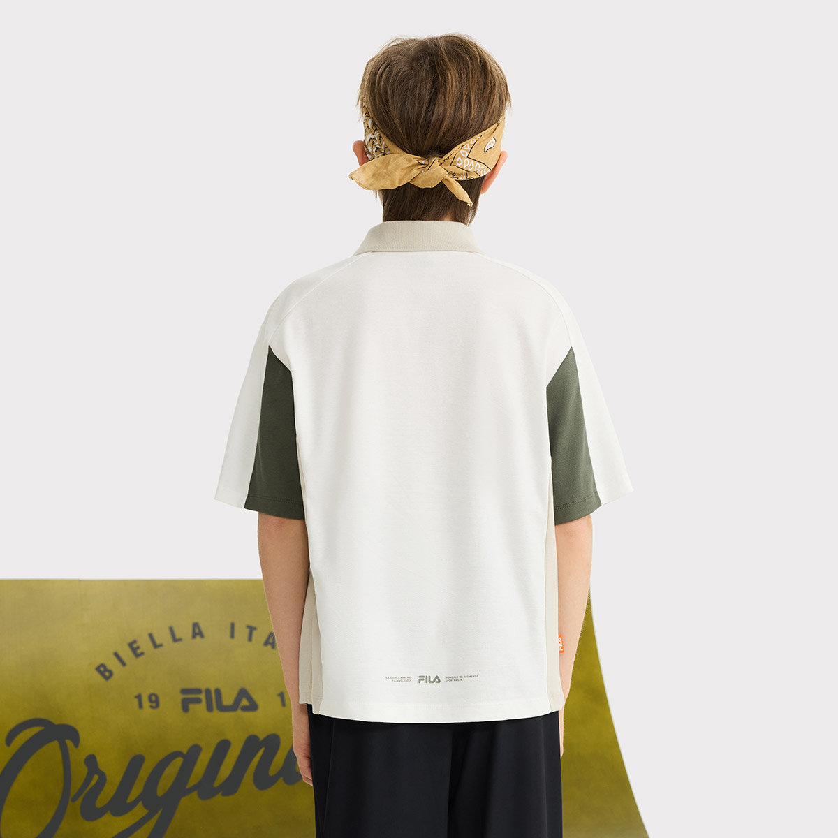 Футболка Fila KIDSPolo (белая) — фото 4