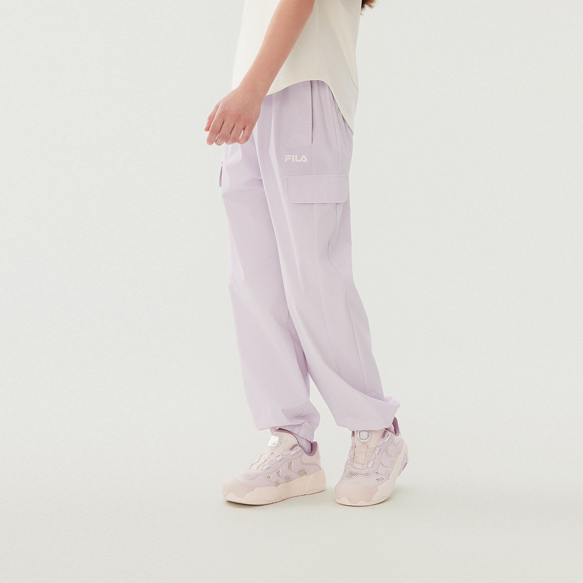 Женские штаны Fila KIDS (фиолетовый) — фото 8