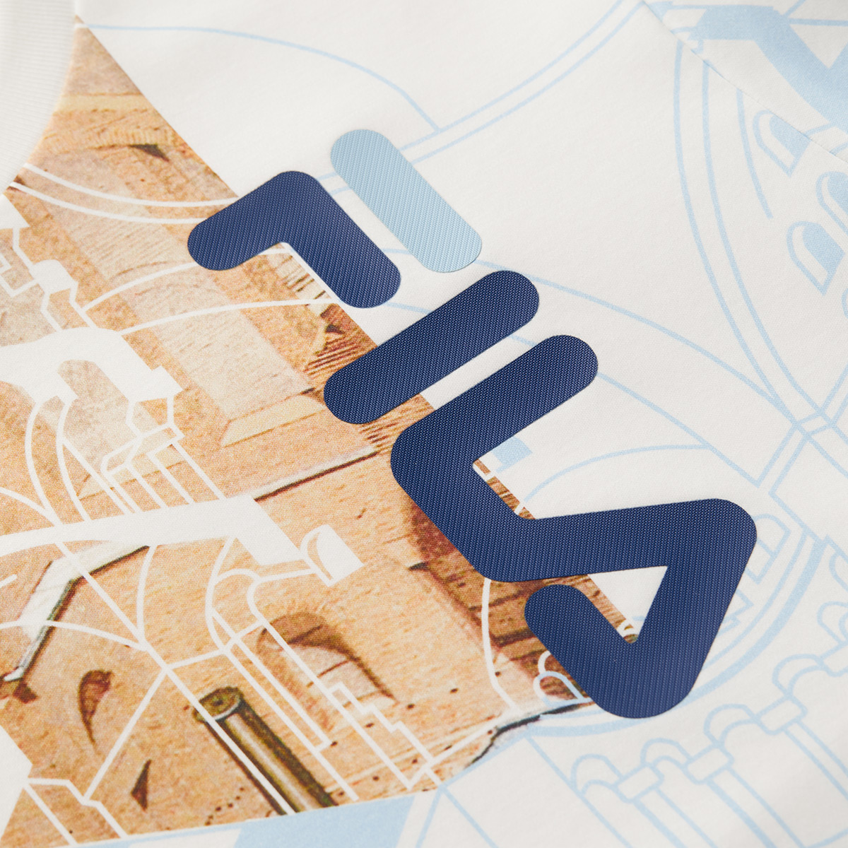 Мужская футболка Fila (белая) — фото 4